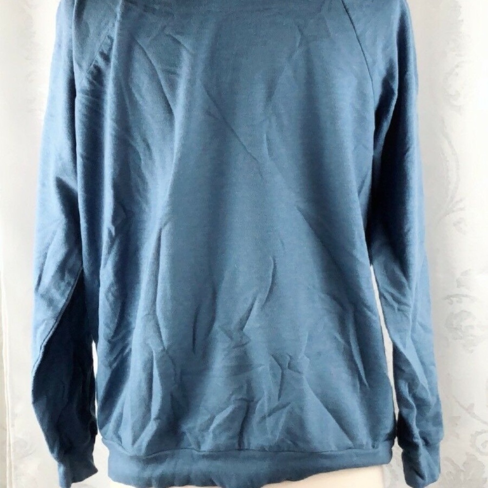 superman women long sleeve sweater top studded L - Picture 3 of 3